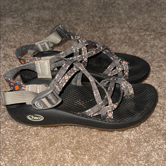 Chaco Women's Gray and Orange Sandals - size 7 - Picture 1 of 8